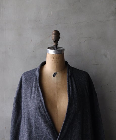 klauseクロイゼ / Organic Cotton Tweed Gown Short / kla-26061