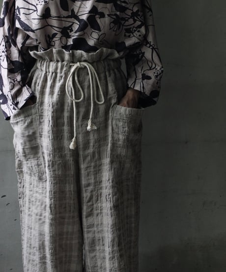 cavane キャヴァネ / Side-Pocket wide pants cotton/wool100パンツ / ca-26143