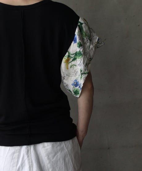 cavane キャヴァネ / Ruffled sleevesTシャツ / ca-26124