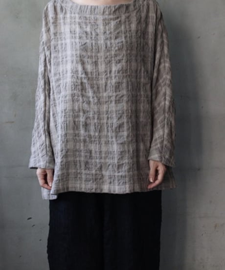 cavane キャヴァネ / Tunic long-sleeve wool&cotton100シャツ / ca-26146