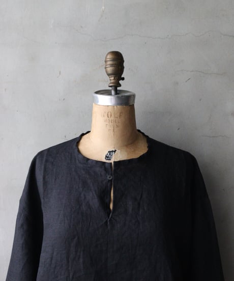 klauseクロイゼ / Belarus Linen C.S.Slit Neck Shirt / kla-26040