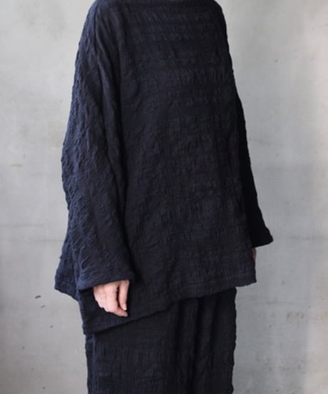 cavane キャヴァネ / Tunic long-sleeve wool&cotton100シャツ / ca-26145