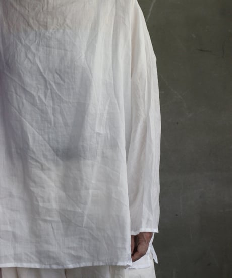 cavane キャヴァネ / Tunic long-sleeve Linen100シャツ / ca-26130