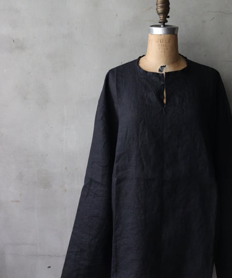 klauseクロイゼ / Belarus Linen C.S.Slit Neck Shirt / kla-26040