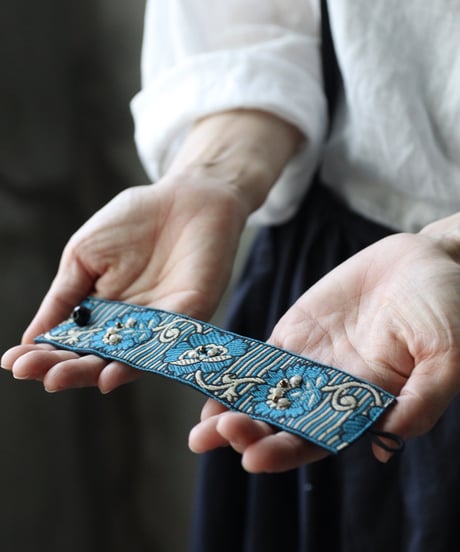 cavane キャヴァネ / Vintage Fabric Braceletブレスレット / ca-26154