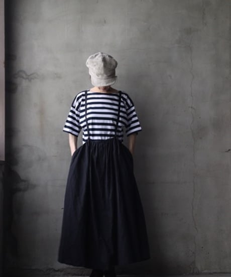 cavane キャヴァネ / Jumper skirt Cotton/Linen100スカート/ ca-26128