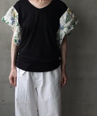 cavane キャヴァネ / Ruffled sleevesTシャツ / ca-26124