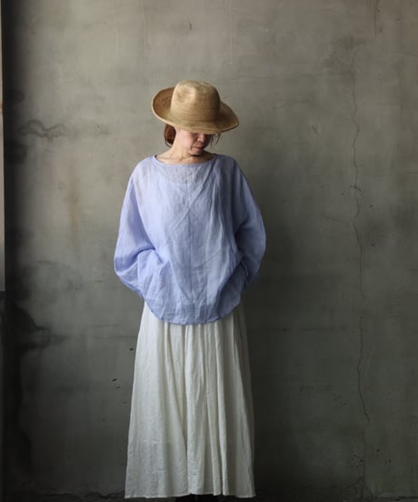 cavane キャヴァネ / Tunic long-sleeve Linen100シャツ / ca-26101