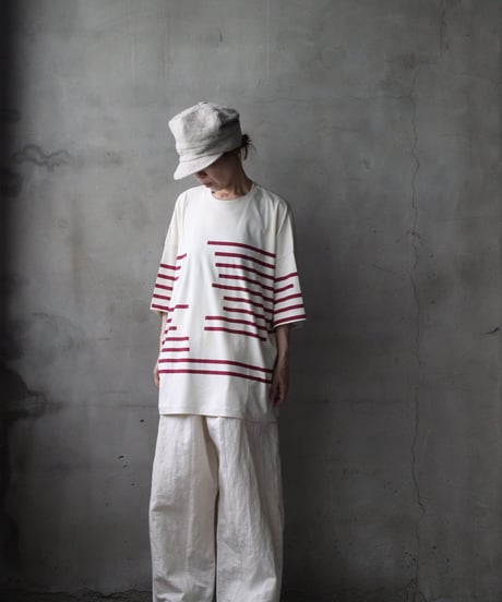 Dulcamaraドゥルカマラ / グリッチボーダーT UNISEX / dl-26015(D226-T1279)