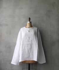 klauseクロイゼ / Belarus Linen C.S.Slit Neck Shirt / kla-26039