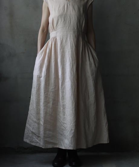 cavane キャヴァネ / Sleeveless Dress linen100ワンピース / ca-26090