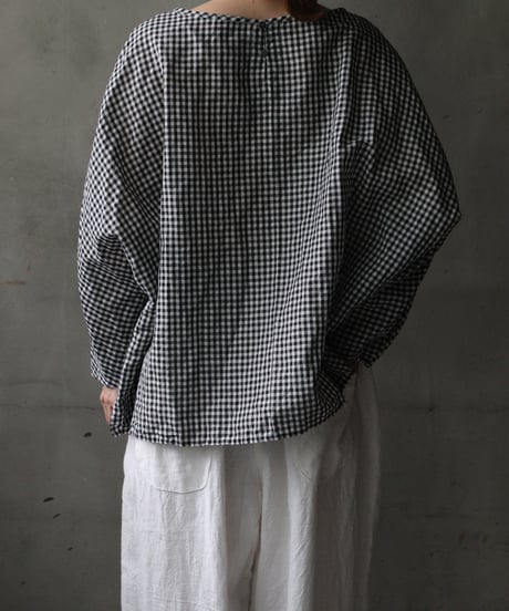 cavane キャヴァネ / Tunic long-sleeve hemp/cotton100シャツ / ca-26138