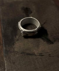 Atelier Inscrire アトリエ インスクリール / TORNO SILVER RING WITH ROW DIAMONDリング / At-26023