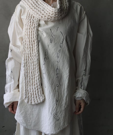 Cavalier Meiko Takahashi / Natural fabric scarf / Thick / Me-26005