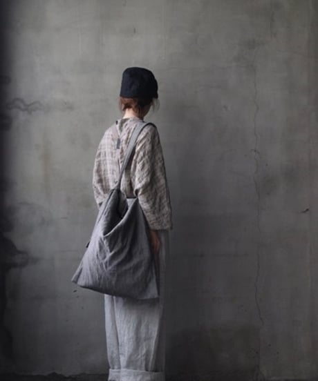 cavane キャヴァネ / One-Handle bag linen/wool100バッグ/ ca-26159