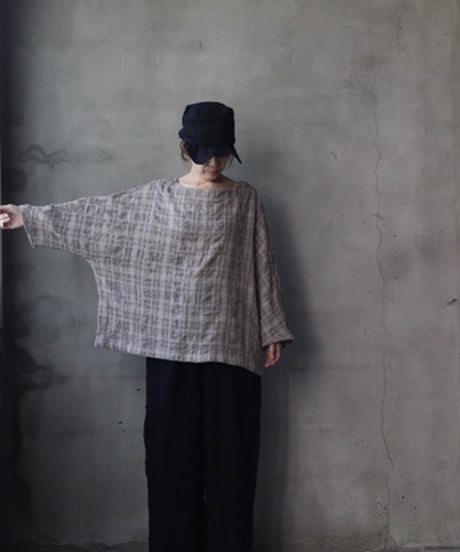 cavane キャヴァネ / Tunic long-sleeve wool&cotton100シャツ / ca-26146