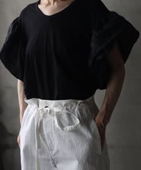 cavane キャヴァネ / Ruffled sleevesTシャツ / ca-26125
