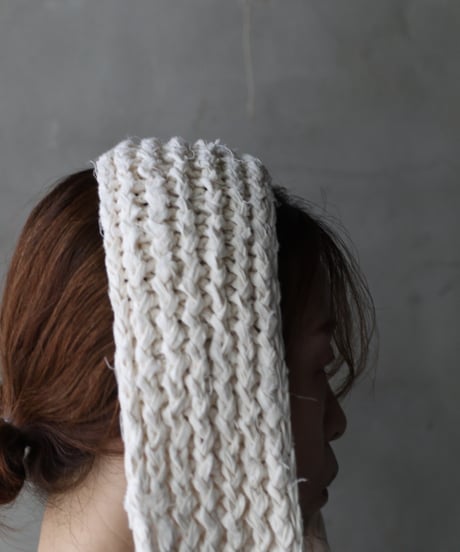 Cavalier Meiko Takahashi / Natural fabric scarf / Thick / Me-26005