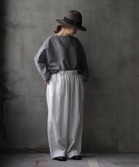cavane キャヴァネ / Tunic long-sleeve hemp/cotton100シャツ / ca-26138