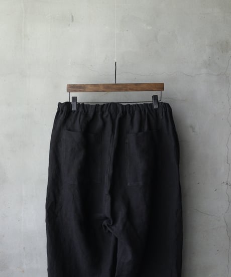 klauseクロイゼ / 天日干し綾Twill Linen Loose Fitting Tapered Wide 2 / kla-26047