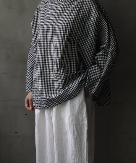 cavane キャヴァネ / Tunic long-sleeve hemp/cotton100シャツ / ca-26138