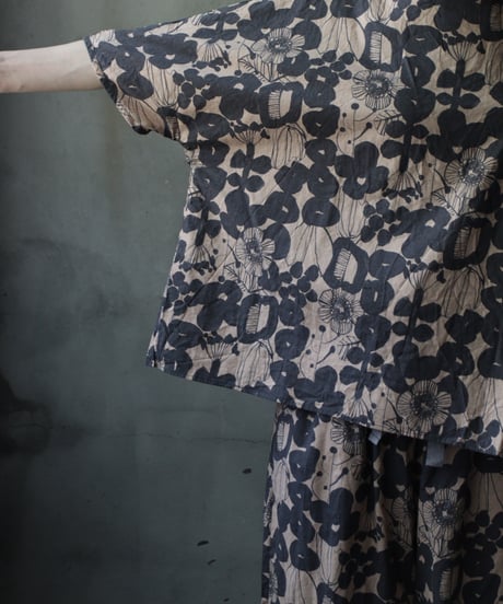 cavane キャヴァネ / Tunic half-sleeve Cotton/Linen100シャツ / ca-26111