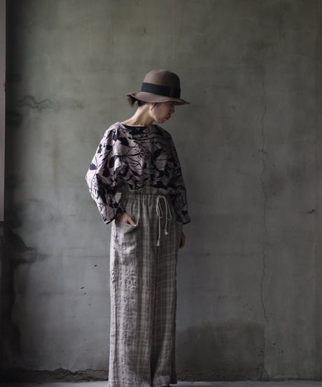 cavane キャヴァネ / Side-Pocket wide pants cotton/wool100パンツ / ca-26143