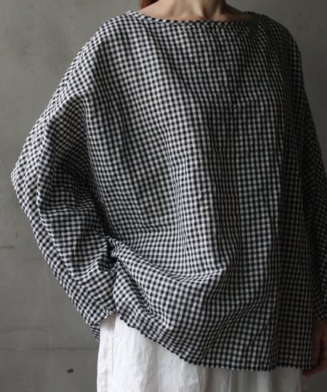 cavane キャヴァネ / Tunic long-sleeve hemp/cotton100シャツ / ca-26138