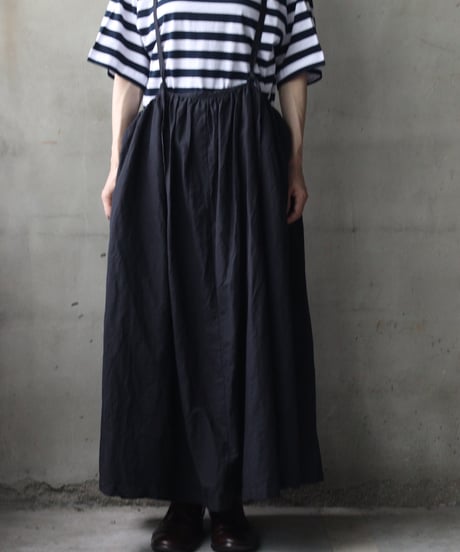 cavane キャヴァネ / Jumper skirt Cotton/Linen100スカート/ ca-26128
