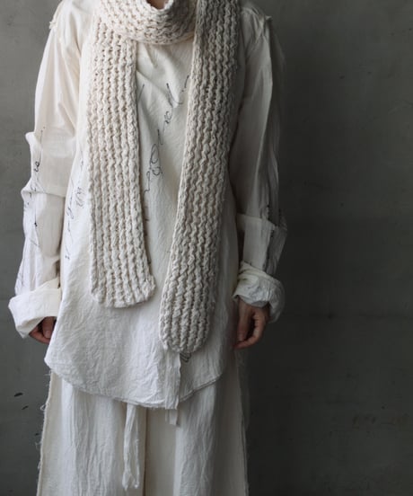 Cavalier Meiko Takahashi / Natural fabric scarf / Thick / Me-26005