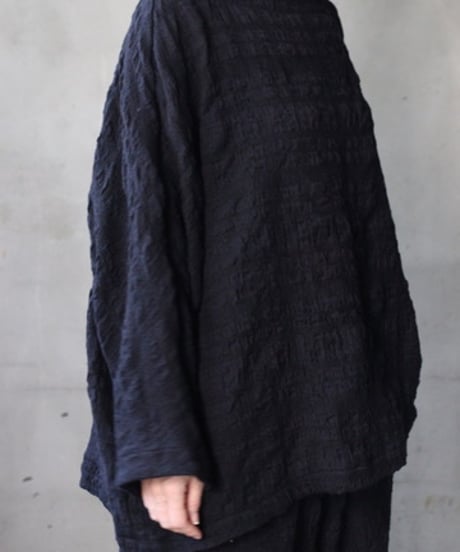 cavane キャヴァネ / Tunic long-sleeve wool&cotton100シャツ / ca-26145