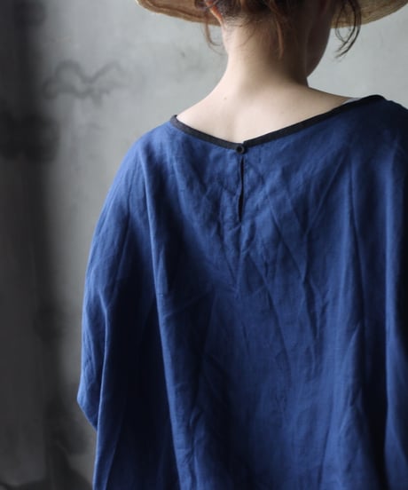 cavane キャヴァネ / Tunic half-sleeve Linen100シャツ / ca-26084