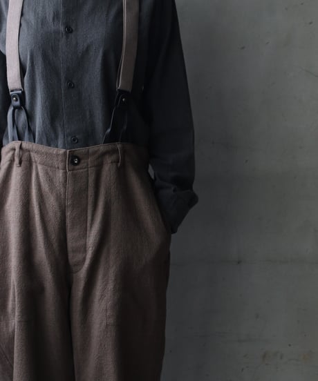 cavane キャヴァネ / Over pants with suspendersパンツ / ca-24213A