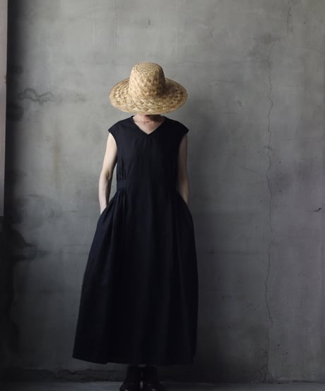 cavane キャヴァネ / Sleeveless Dress linen100ワンピース / ca-26089