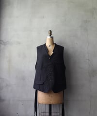 KLASICA クラシカ / Square shaped loose Vest "JEUNET " ベスト / kl-26026