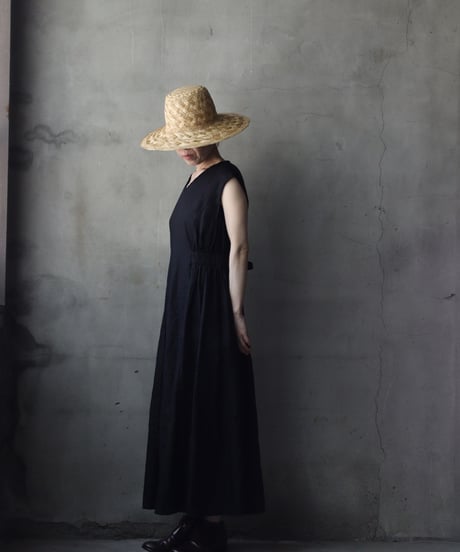 cavane キャヴァネ / Sleeveless Dress linen100ワンピース / ca-26089