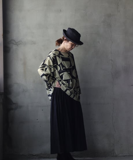 cavane キャヴァネ / Tunic long-sleeve Cotton100シャツ / ca-26119