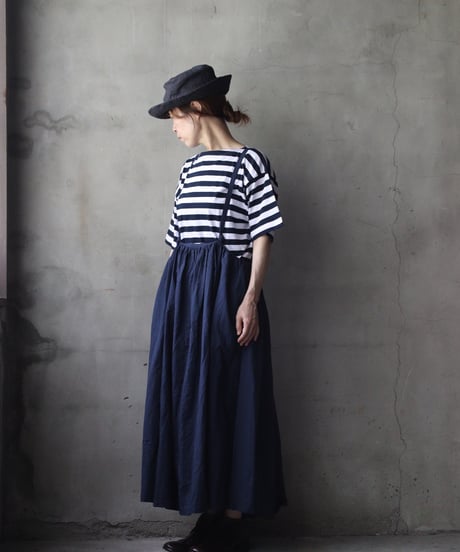cavane キャヴァネ / Jumper skirt Cotton/Linen100スカート/ ca-26129