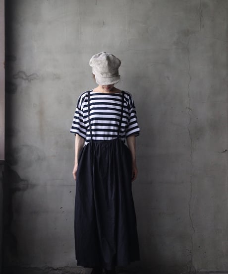 cavane キャヴァネ / Jumper skirt Cotton/Linen100スカート/ ca-26128