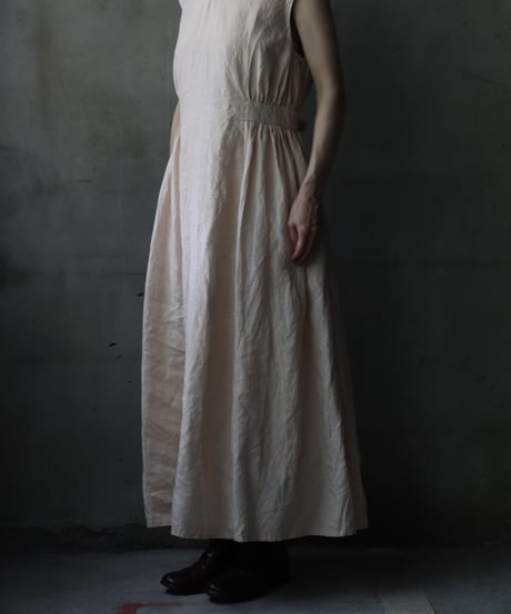 cavane キャヴァネ / Sleeveless Dress linen100ワンピース / ca-26090