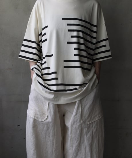 Dulcamaraドゥルカマラ / グリッチボーダーT UNISEX / dl-26014(D226-T1279)