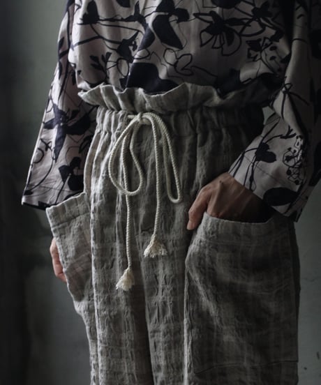 cavane キャヴァネ / Side-Pocket wide pants cotton/wool100パンツ / ca-26143