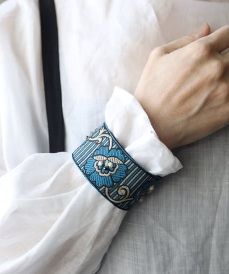 cavane キャヴァネ / Vintage Fabric Braceletブレスレット / ca-26154