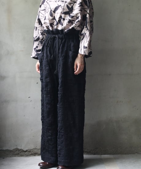 cavane キャヴァネ / Side-Pocket wide pants cotton/wool100パンツ / ca-26142