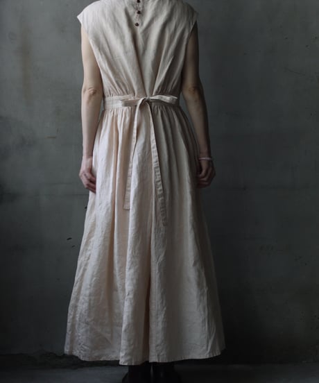 cavane キャヴァネ / Sleeveless Dress linen100ワンピース / ca-26090
