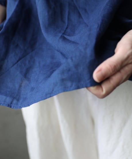 cavane キャヴァネ / Tunic half-sleeve Linen100シャツ / ca-26084