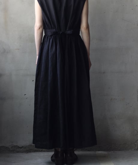 cavane キャヴァネ / Sleeveless Dress linen100ワンピース / ca-26089