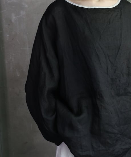 cavane キャヴァネ / Tunic long-sleeve Linen100シャツ / ca-26131