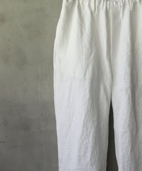 klauseクロイゼ / Belarus linen Loose Fitting Tapered Trousers"Wide"no2 (綾織/中厚手）/ kla-26049
