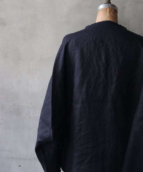 klauseクロイゼ / French Linen 40T Wide Gown Short / kla-26058